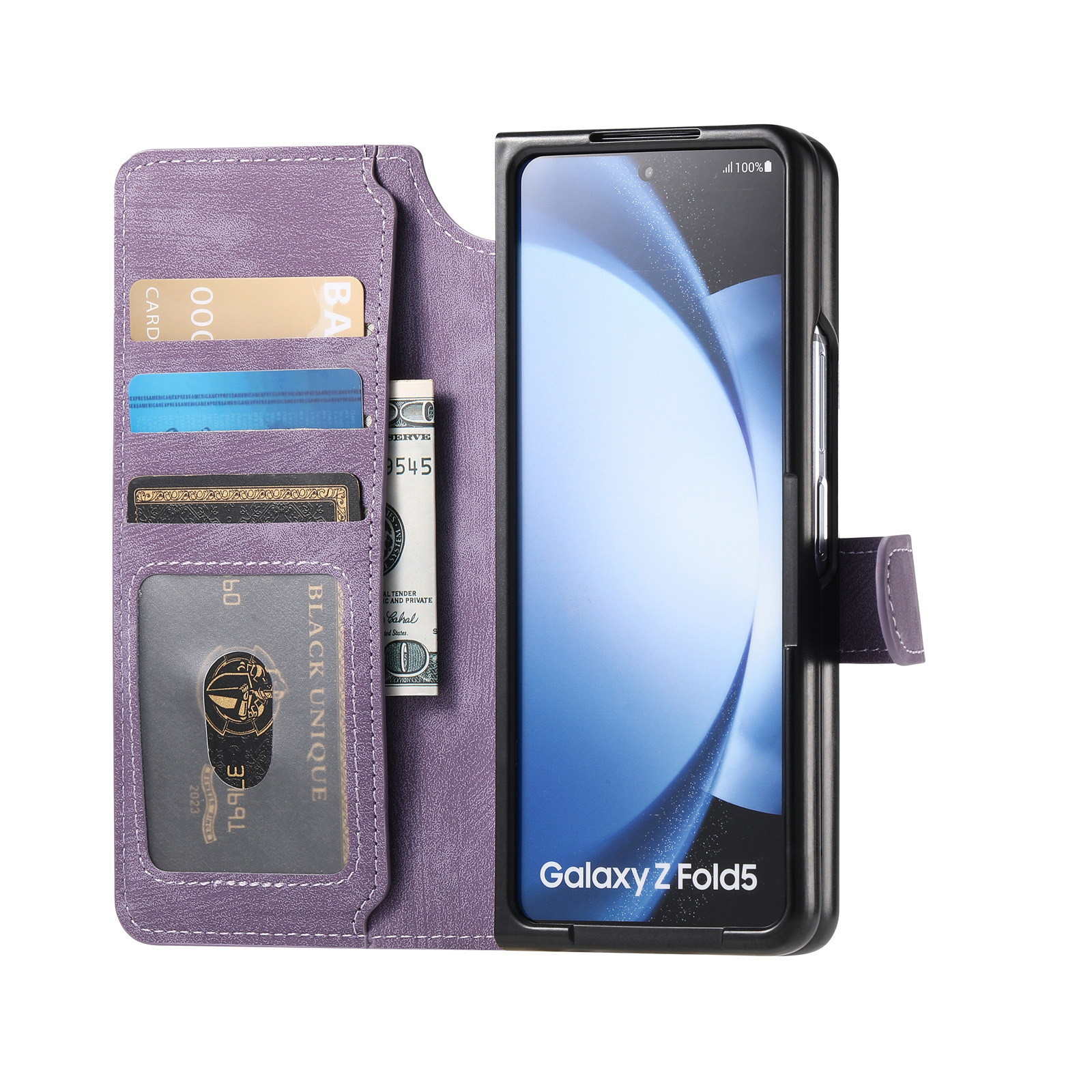 Compatible with Samsung Z Fold8U phone case 7/6/5 magnetic 2-in-1 flip cover with SIM card slot 4/3 drop protection case