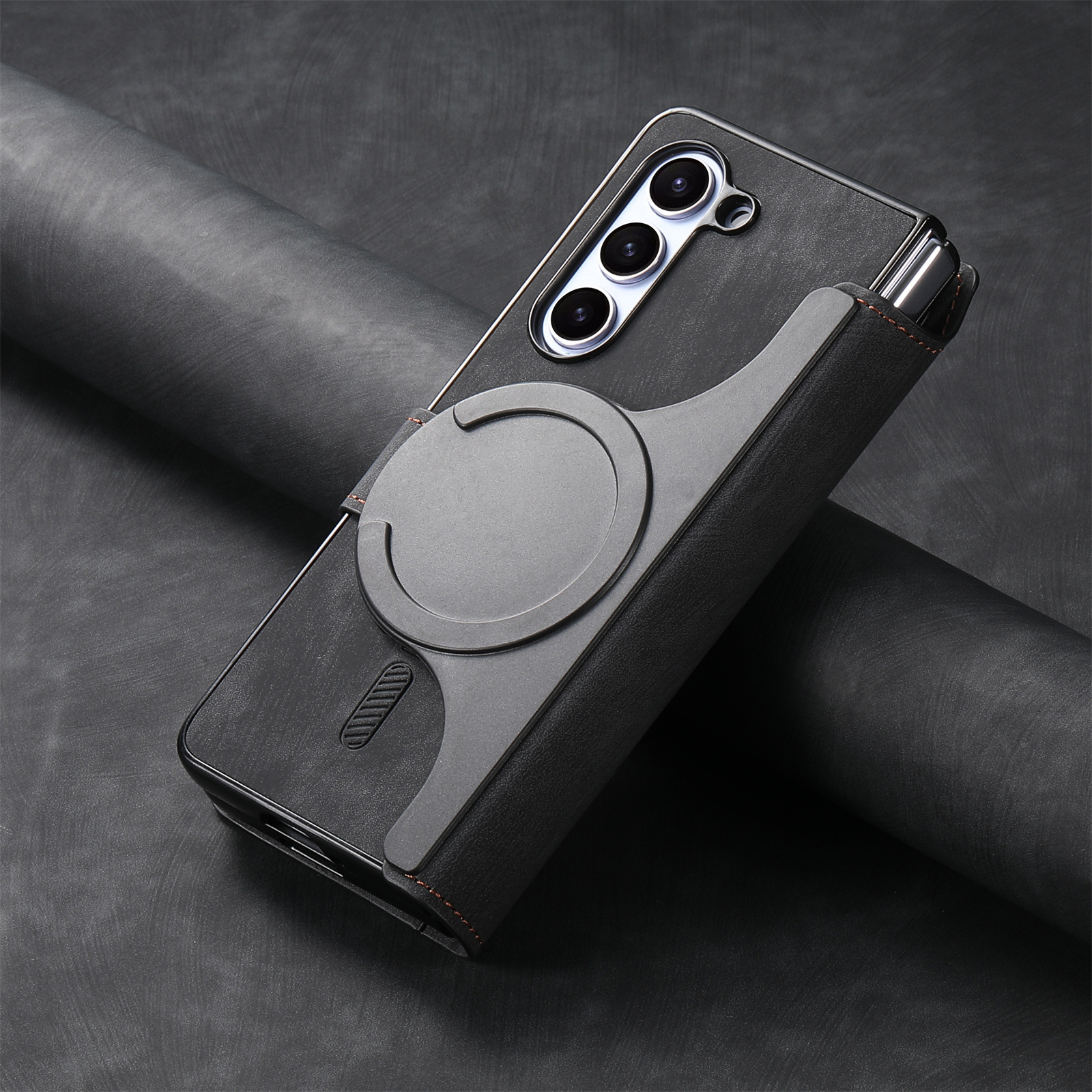 Compatible with Samsung Z Fold8U phone case 7/6/5 magnetic 2-in-1 flip cover with SIM card slot 4/3 drop protection case