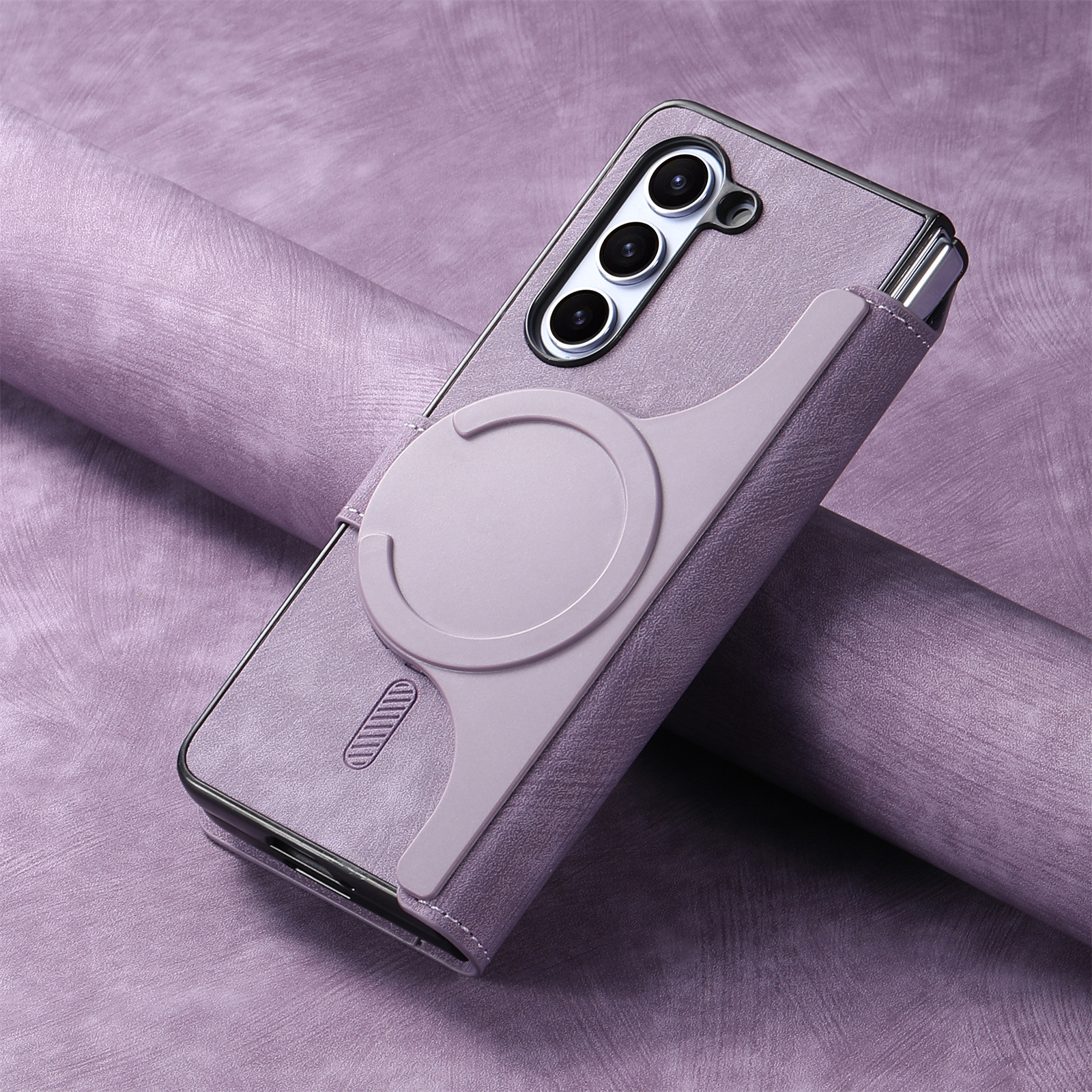 Compatible with Samsung Z Fold8U phone case 7/6/5 magnetic 2-in-1 flip cover with SIM card slot 4/3 drop protection case
