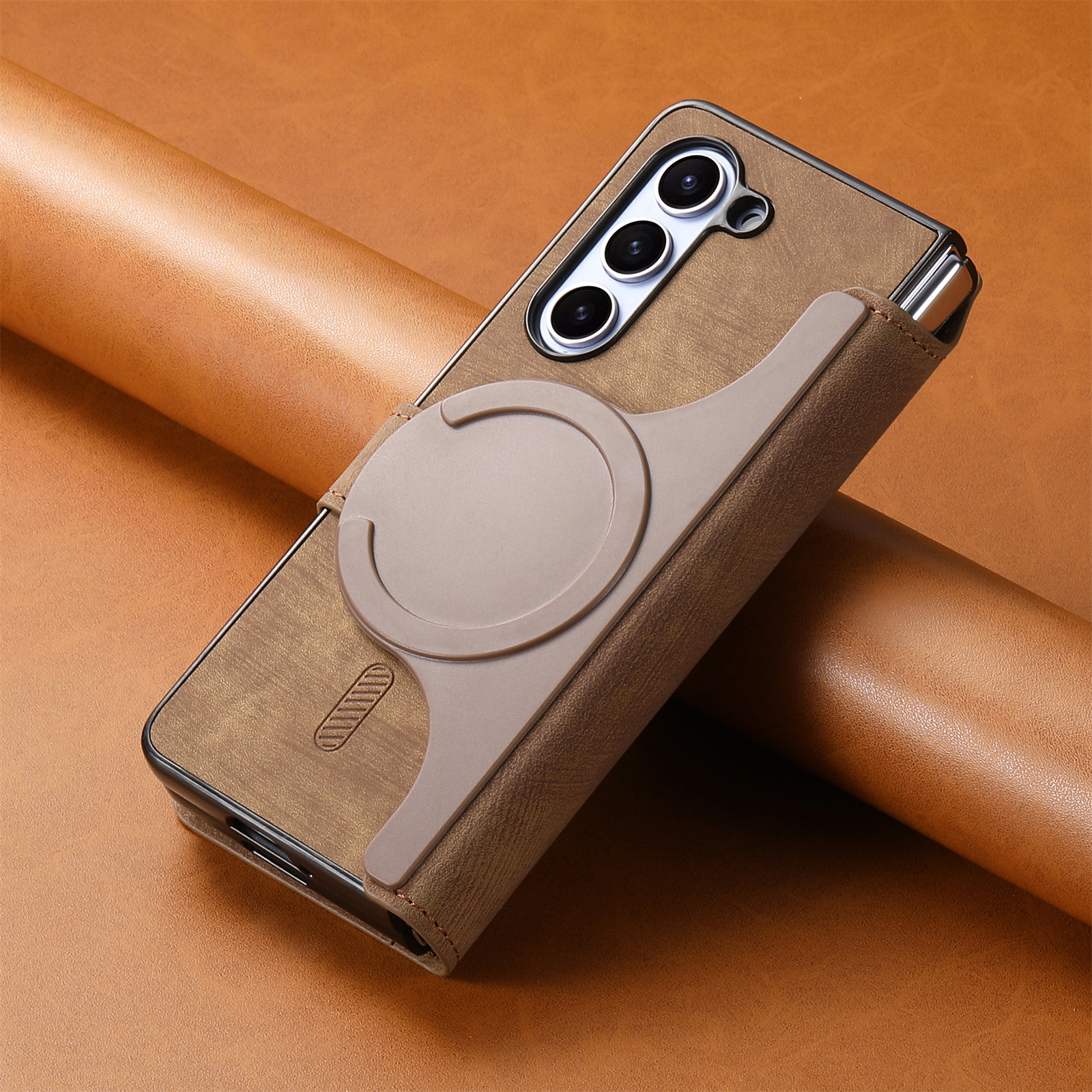Compatible with Samsung Z Fold8U phone case 7/6/5 magnetic 2-in-1 flip cover with SIM card slot 4/3 drop protection case