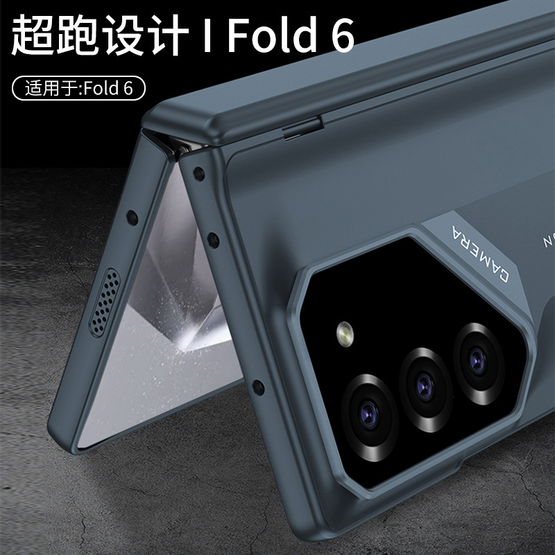 Compatible with Samsung Z Fold7/6 phone case, 5/4 magnetic hinge, supercar-style full-coverage drop-proof folding protective case.