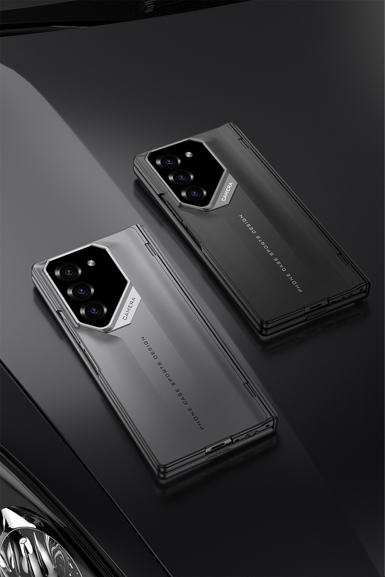 Compatible with Samsung Z Fold7/6 phone case, 5/4 magnetic hinge, supercar-style full-coverage drop-proof folding protective case.