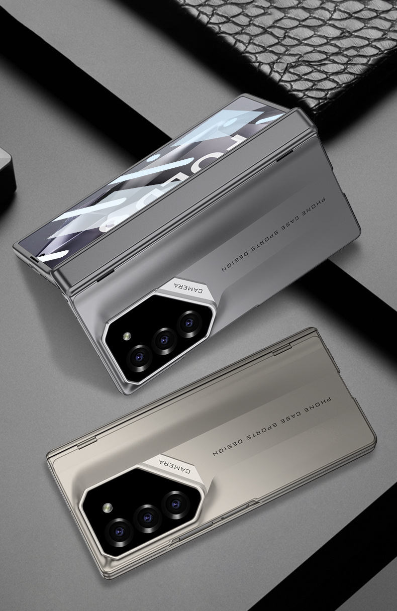 Compatible with Samsung Z Fold7/6 phone case, 5/4 magnetic hinge, supercar-style full-coverage drop-proof folding protective case.