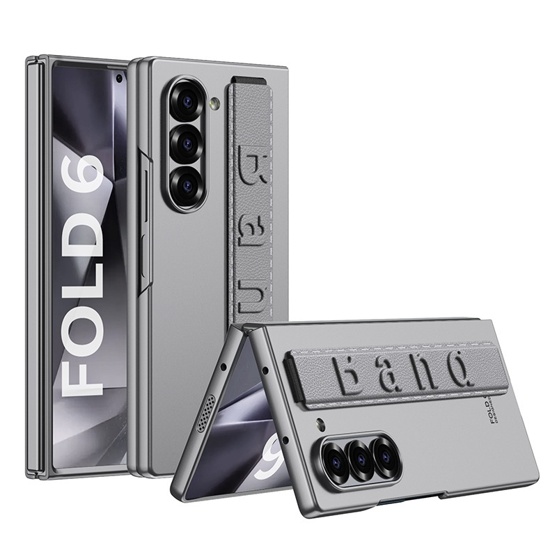 Compatible with Samsung Z Fold8 Ultra phone case, 7/6 elastic wrist strap, integrated ultra-thin shockproof protective case