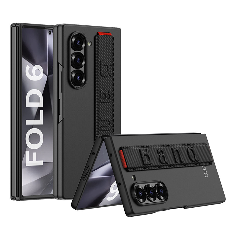 Compatible with Samsung Z Fold8 Ultra phone case, 7/6 elastic wrist strap, integrated ultra-thin shockproof protective case