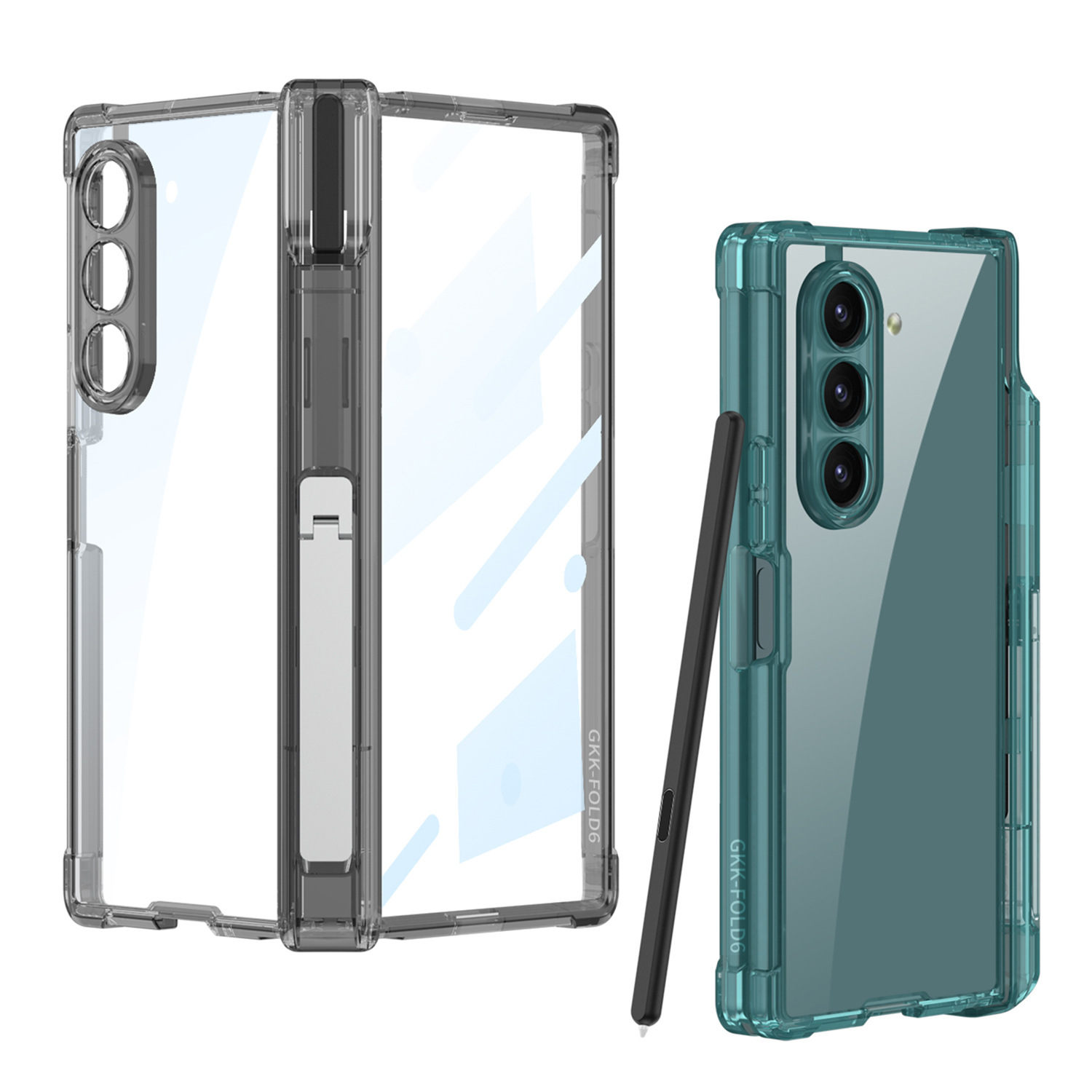 Compatible with Samsung Z Fold8U phone case, 7/6/5 hinge stand, pen case, wireless inflatable case, protective film.