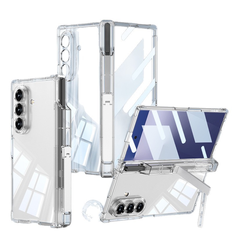 Compatible with Samsung Z Fold8U phone case, 7/6/5 hinge stand, pen case, wireless inflatable case, protective film.