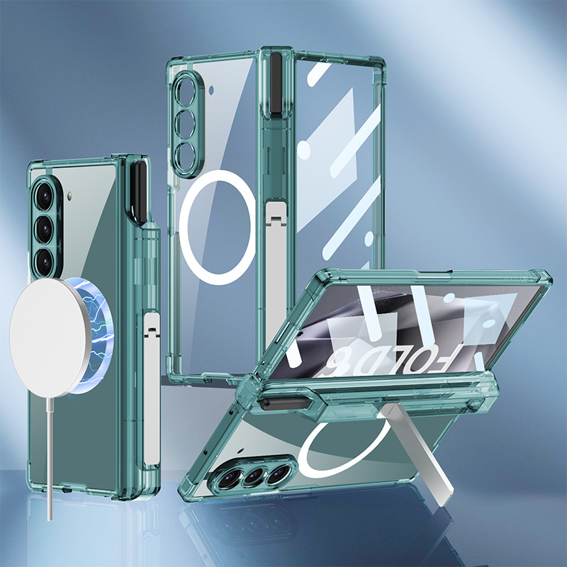 Compatible with Samsung Z Fold8U phone case, 7/6/5 hinge stand, pen case, wireless inflatable case, protective film.