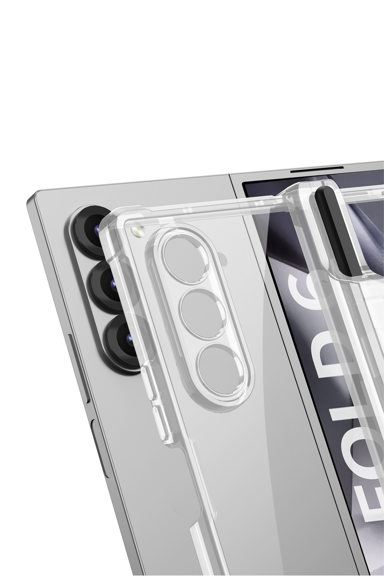 Compatible with Samsung Z Fold8U phone case, 7/6/5 hinge stand, pen case, wireless inflatable case, protective film.