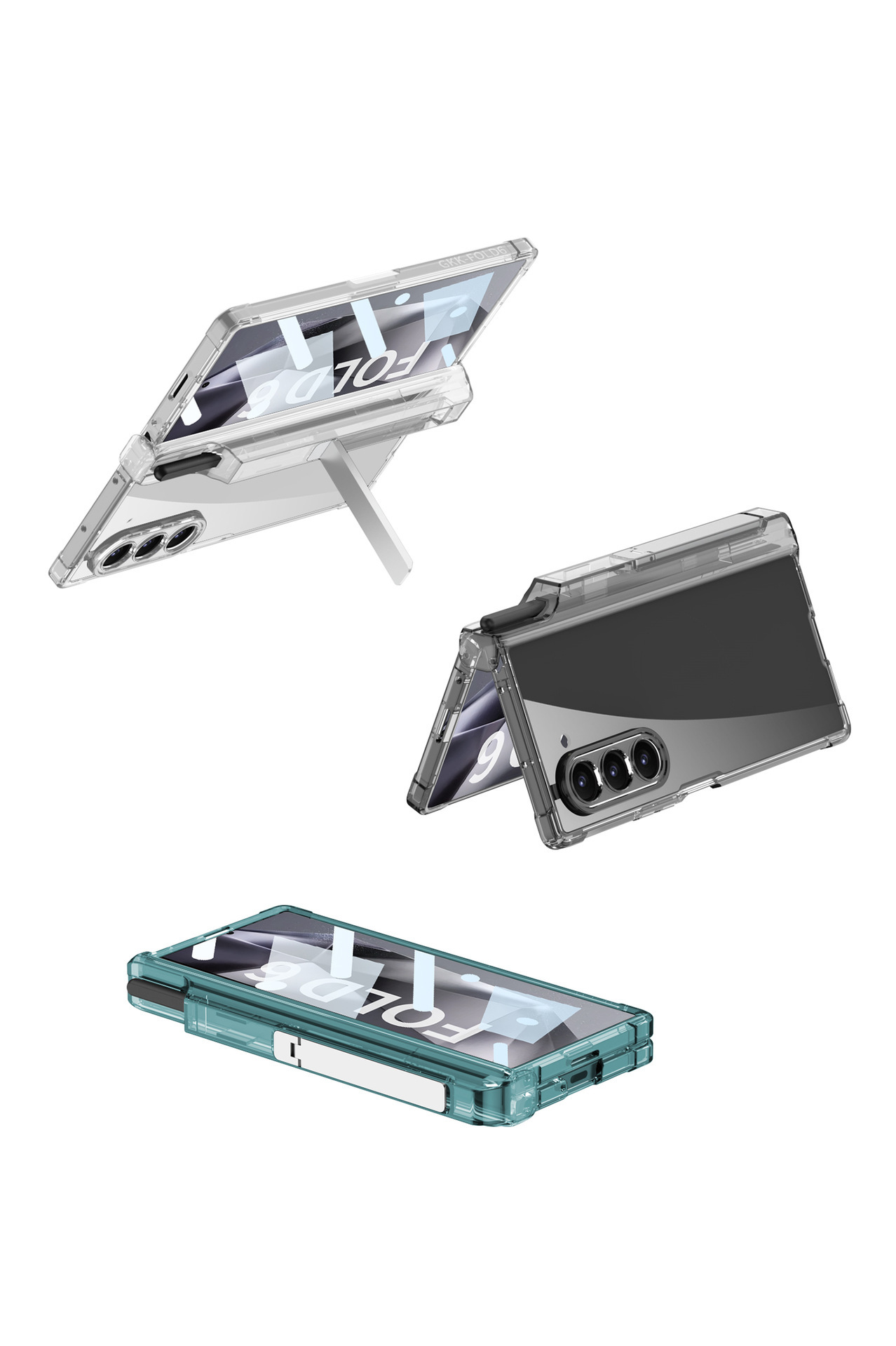 Compatible with Samsung Z Fold8U phone case, 7/6/5 hinge stand, pen case, wireless inflatable case, protective film.