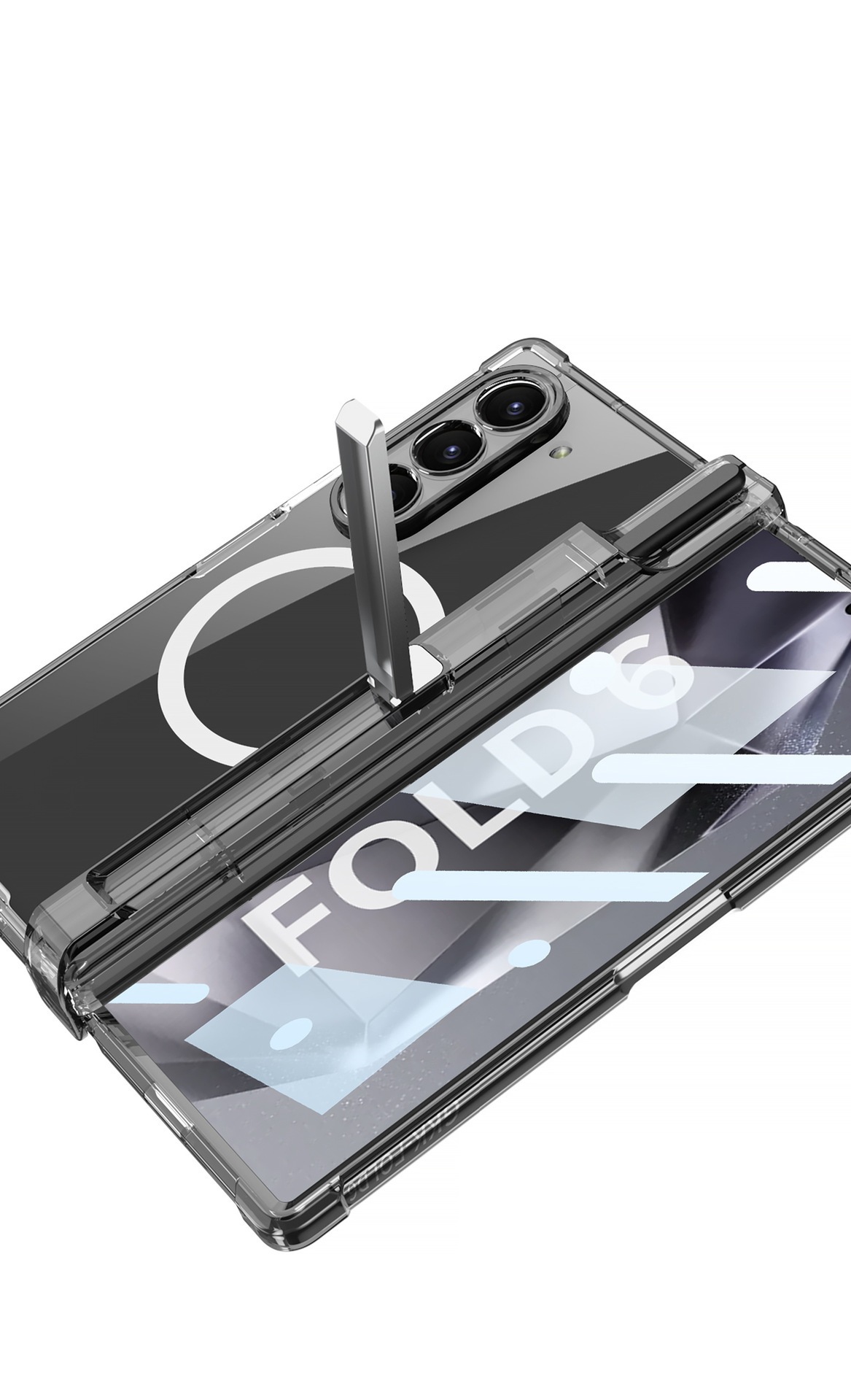 Compatible with Samsung Z Fold8U phone case, 7/6/5 hinge stand, pen case, wireless inflatable case, protective film.