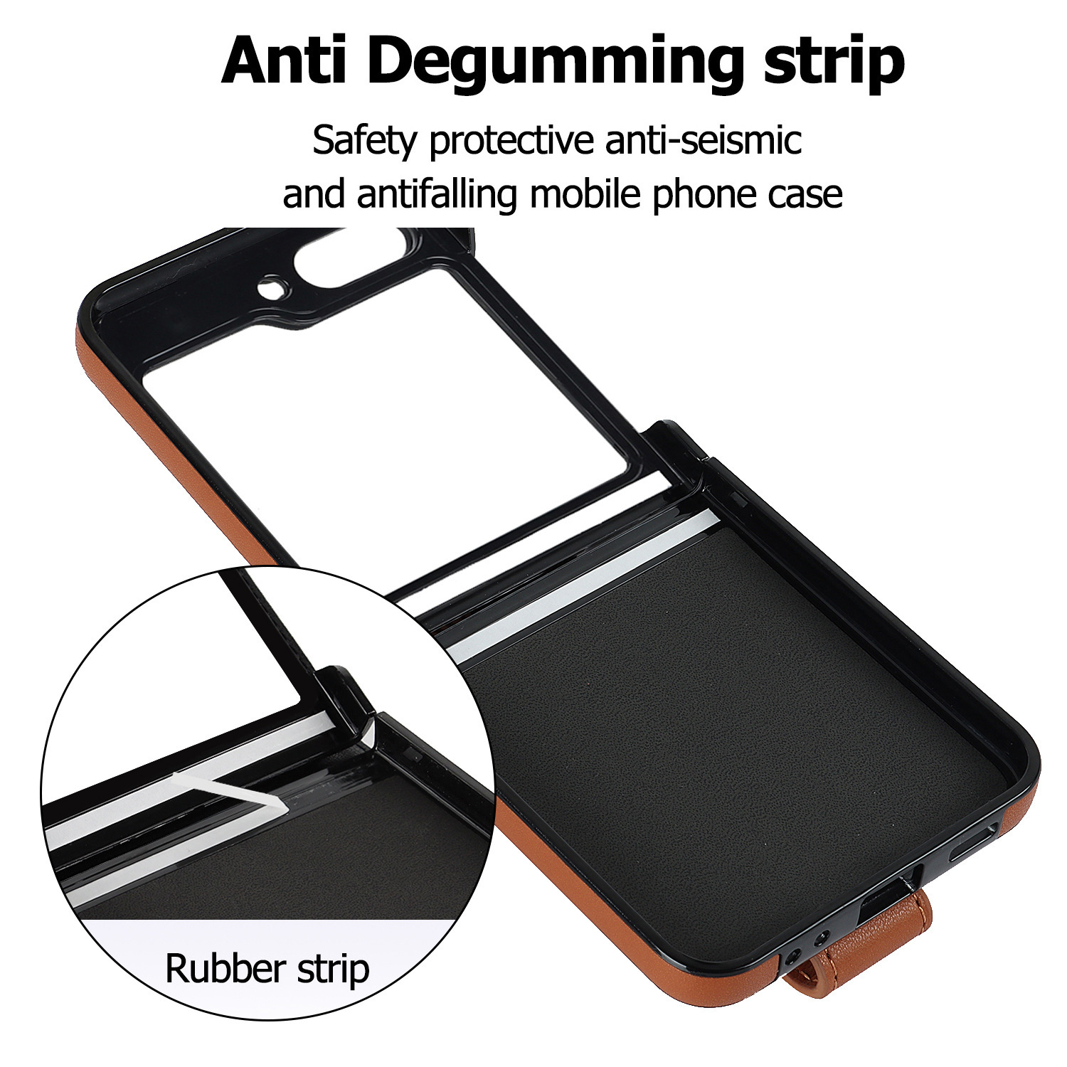 Compatible with Samsung ZFlip 7/6/5 phone cases, 4/3 vegan leather diamond pattern, Huawei/OPPO wrist strap folding protective case