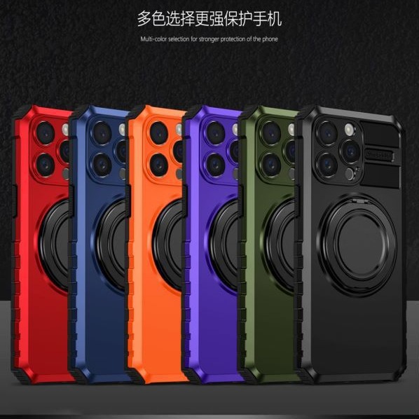 Compatible with Apple iPhone 17 Pro Max and 16 Plus magnetic rotating stand, 15/14mm shockproof, 13PR protective case
