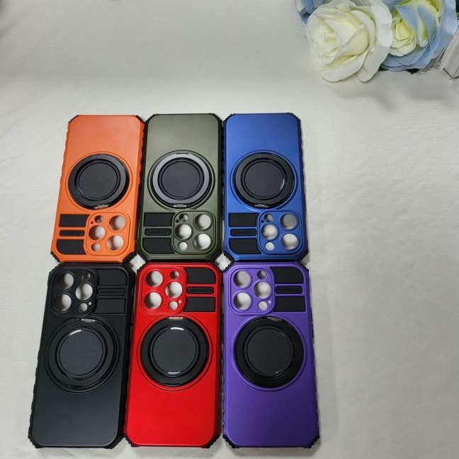 Compatible with Apple iPhone 17 Pro Max and 16 Plus magnetic rotating stand, 15/14mm shockproof, 13PR protective case