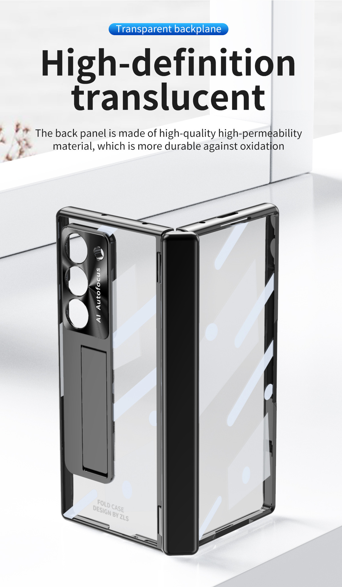 Samsung Z Fold8 Phone Case 7/6 Dual Hinge Pen Slot with Pen Electroplated Transparent Film Full Coverage Protective Case
