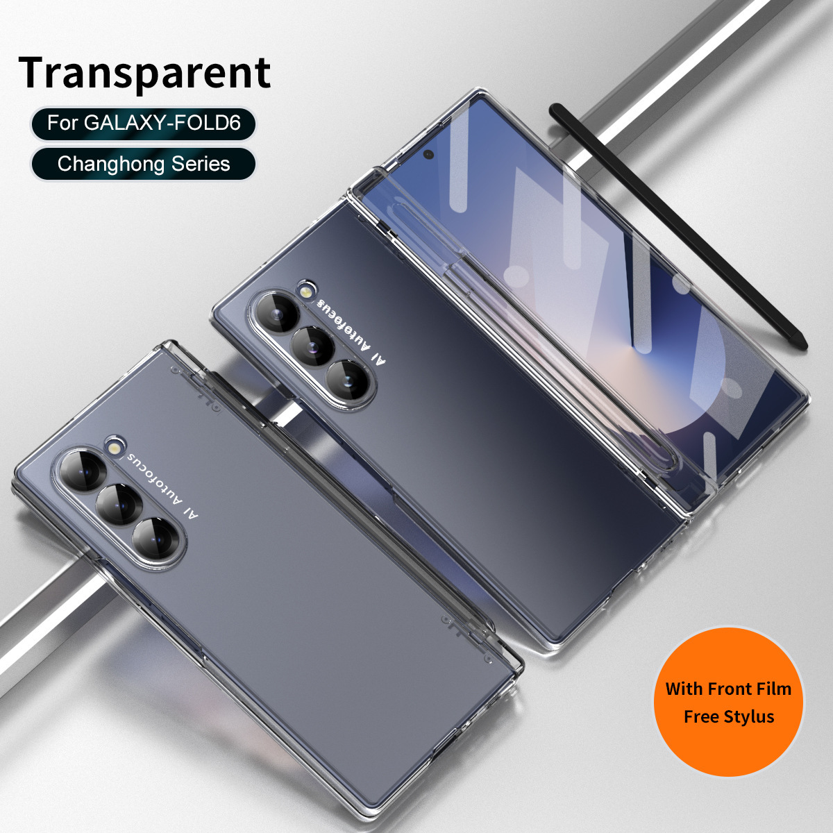 Samsung Z Fold7/6 Phone Case W25 Spring Hinge Pen Holder with Pen Case Film Full Coverage Drop Protection Case
