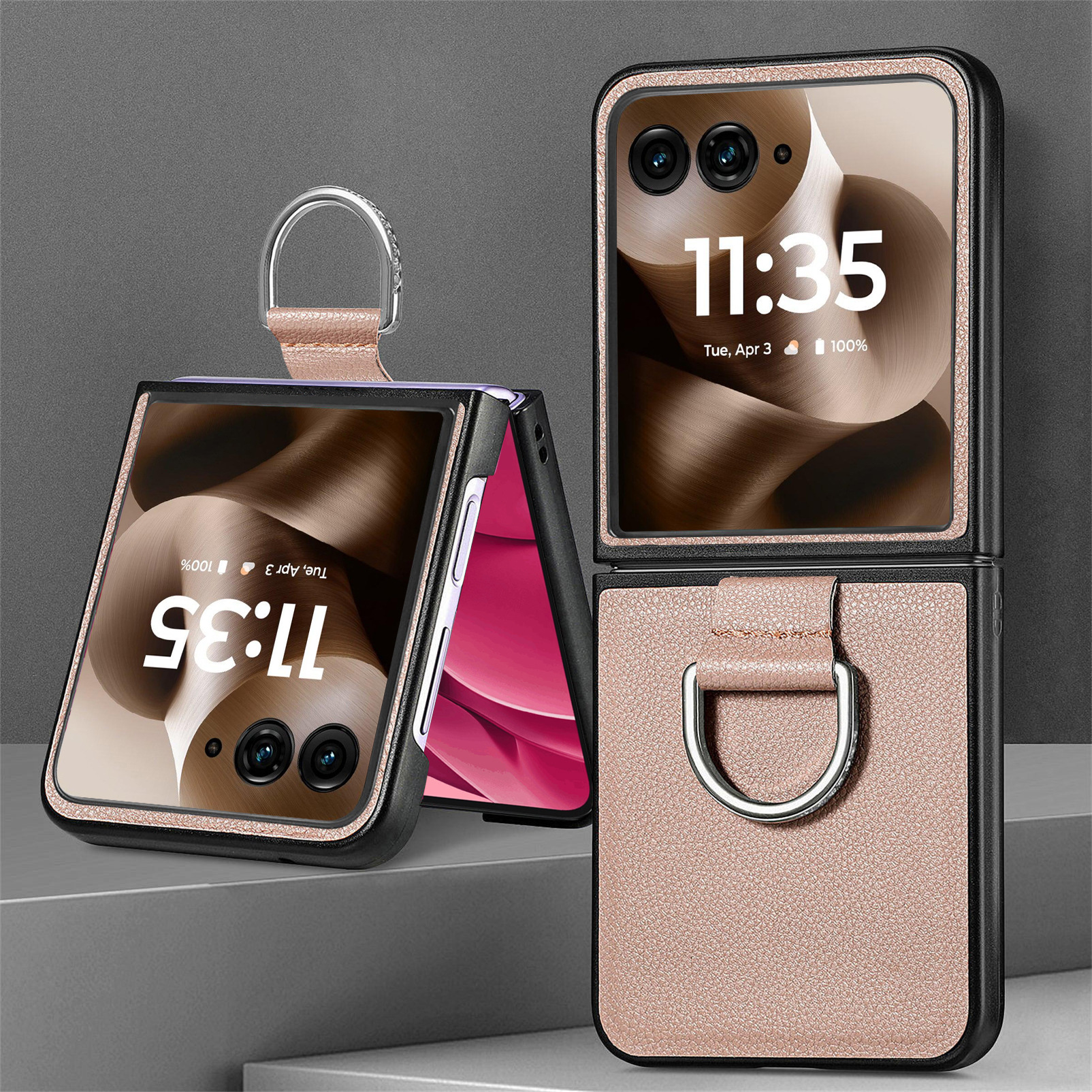 Motorola Razr70 phone case 60 Ultra with pebbled texture, 50U folding screen protective case