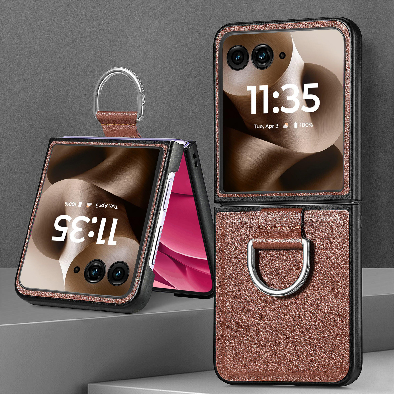 Motorola Razr70 phone case 60 Ultra with pebbled texture, 50U folding screen protective case