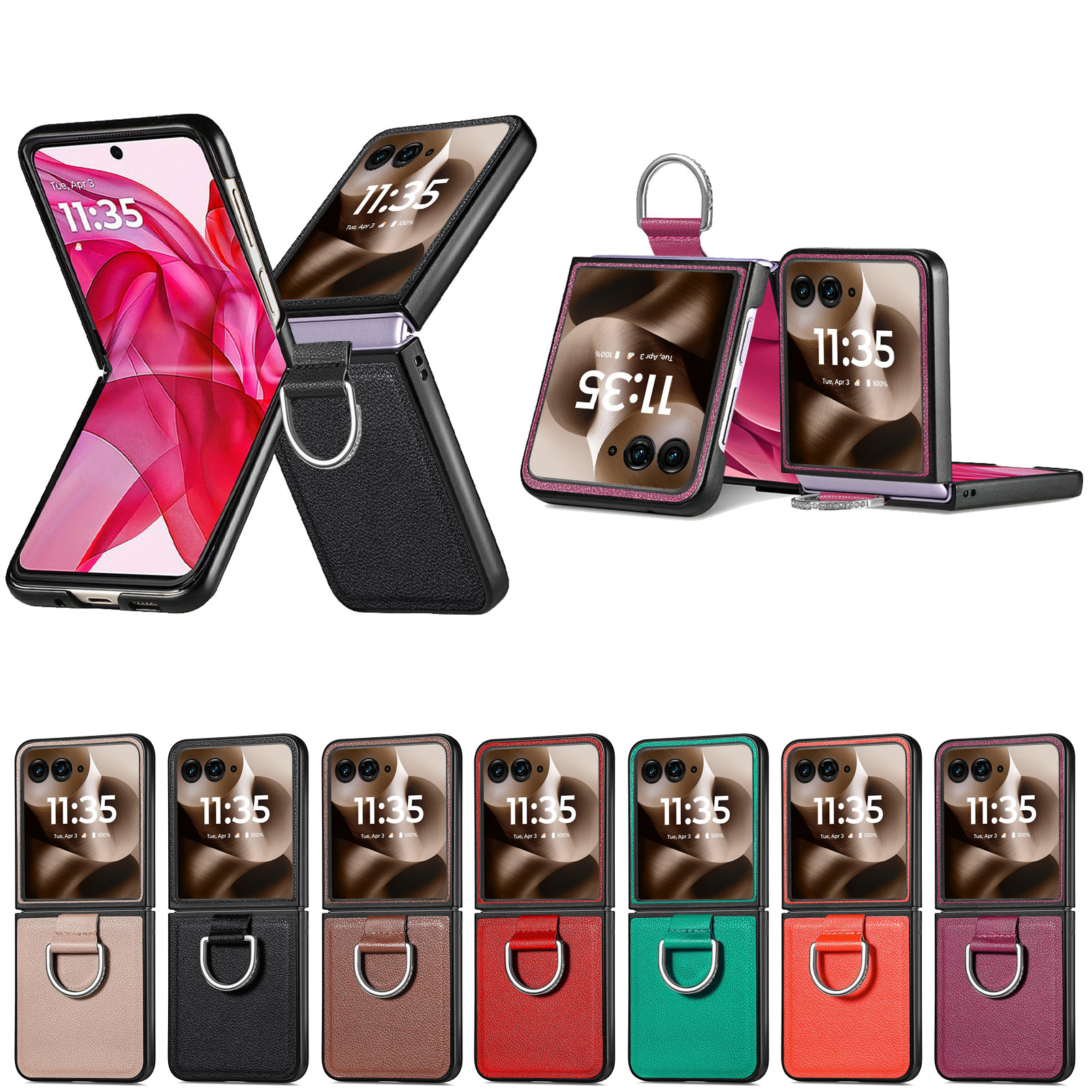 Motorola Razr70 phone case 60 Ultra with pebbled texture, 50U folding screen protective case