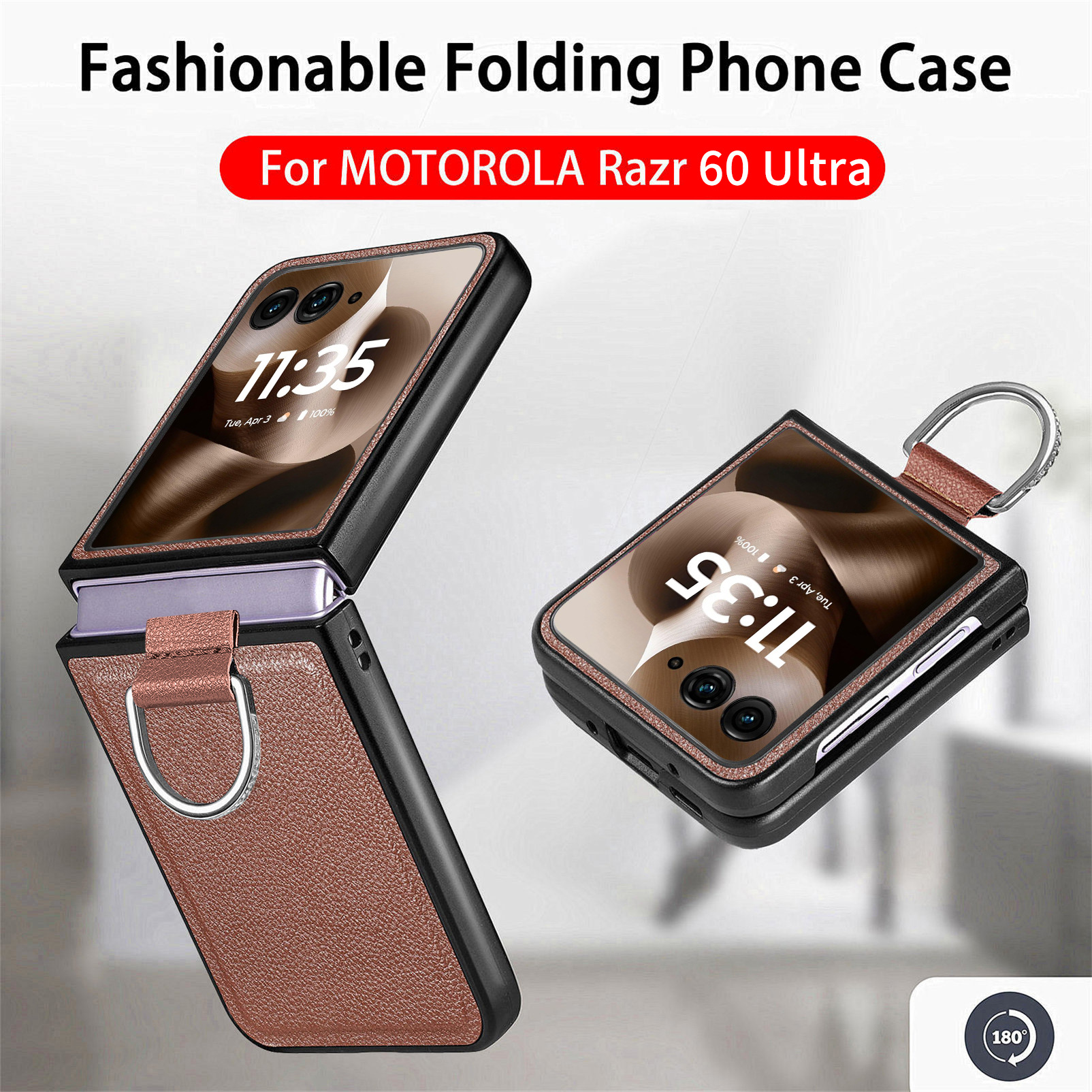 Motorola Razr70 phone case 60 Ultra with pebbled texture, 50U folding screen protective case