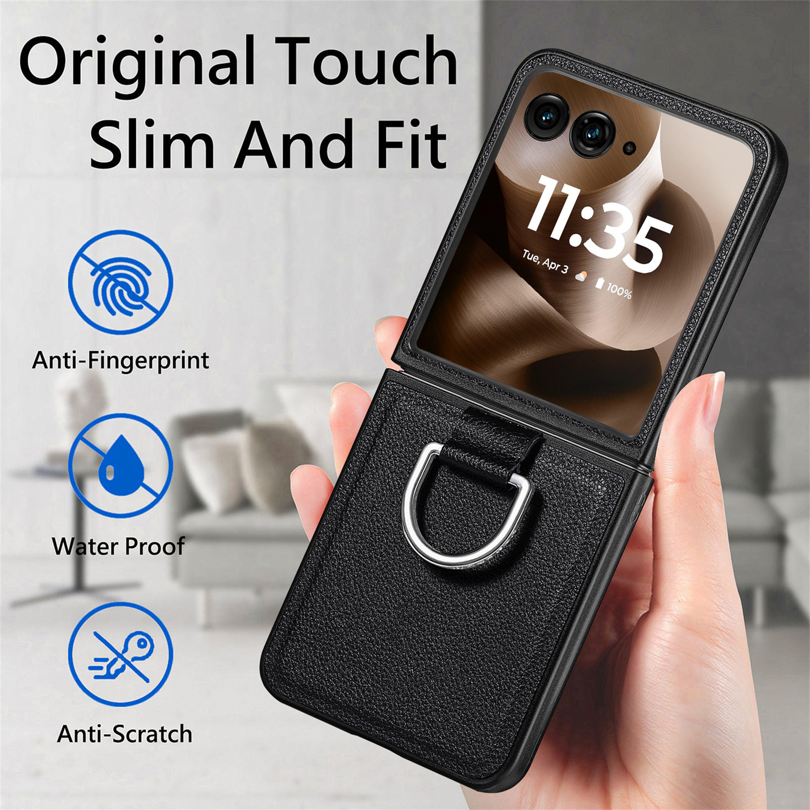 Motorola Razr70 phone case 60 Ultra with pebbled texture, 50U folding screen protective case