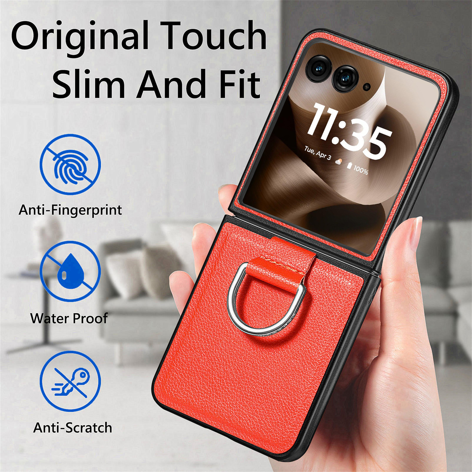 Motorola Razr70 phone case 60 Ultra with pebbled texture, 50U folding screen protective case