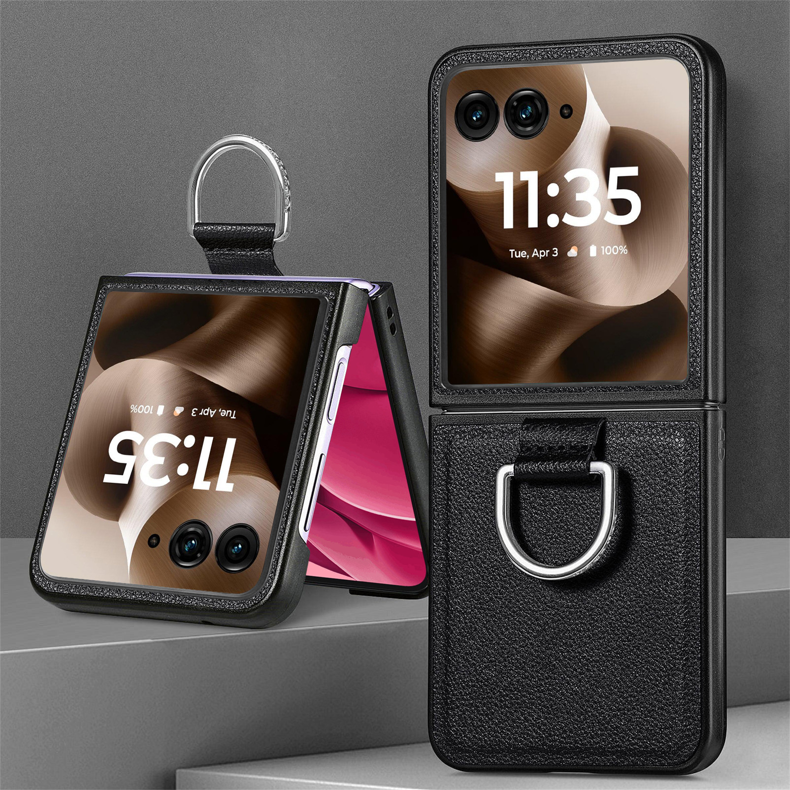 Motorola Razr70 phone case 60 Ultra with pebbled texture, 50U folding screen protective case