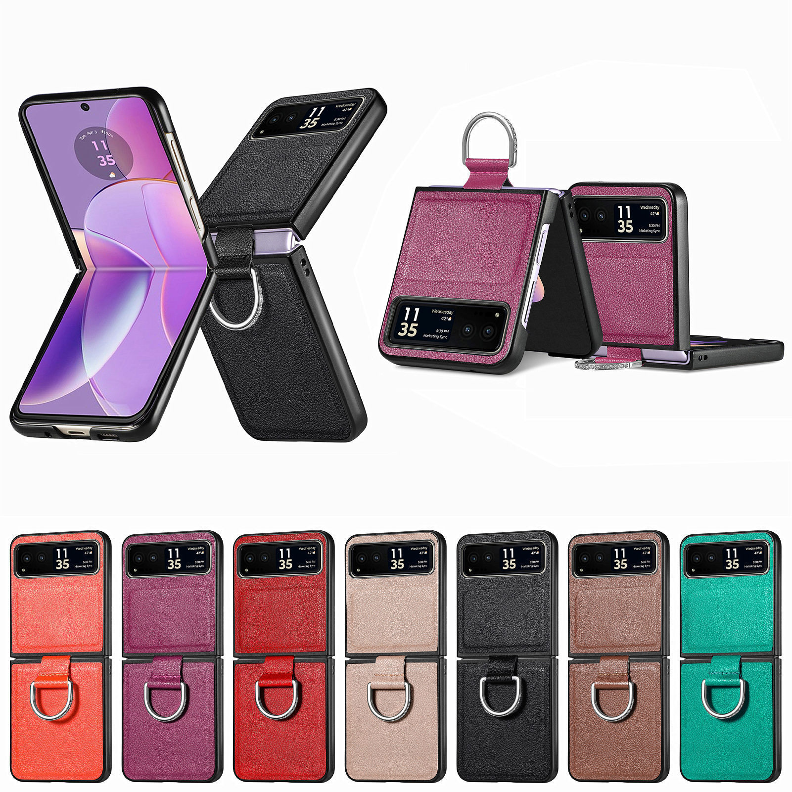 Motorola Razr70 phone case 60 Ultra with pebbled texture, 50U folding screen protective case