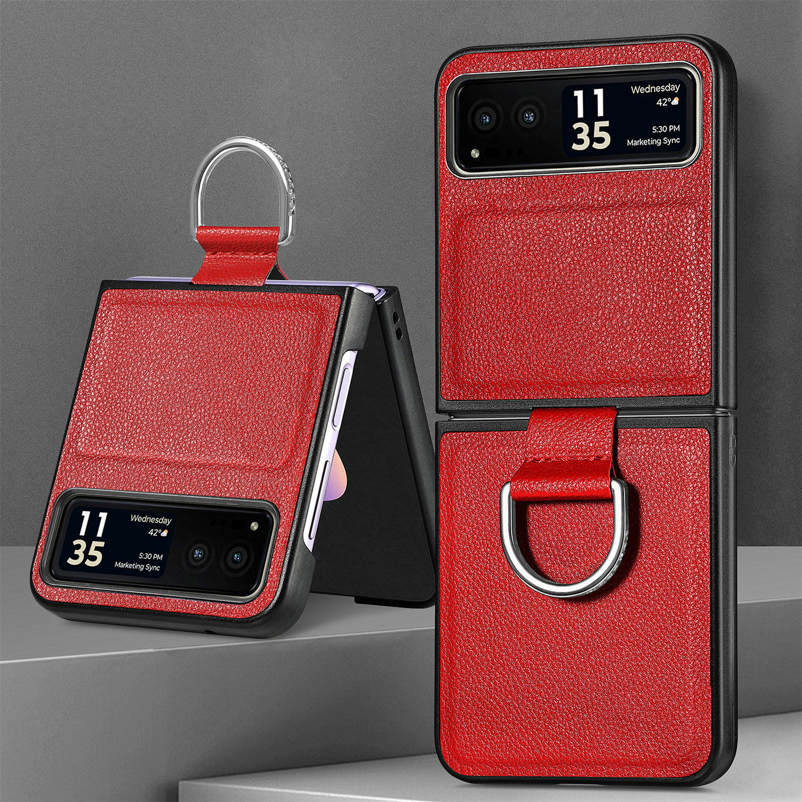 Motorola Razr70 phone case 60 Ultra with pebbled texture, 50U folding screen protective case
