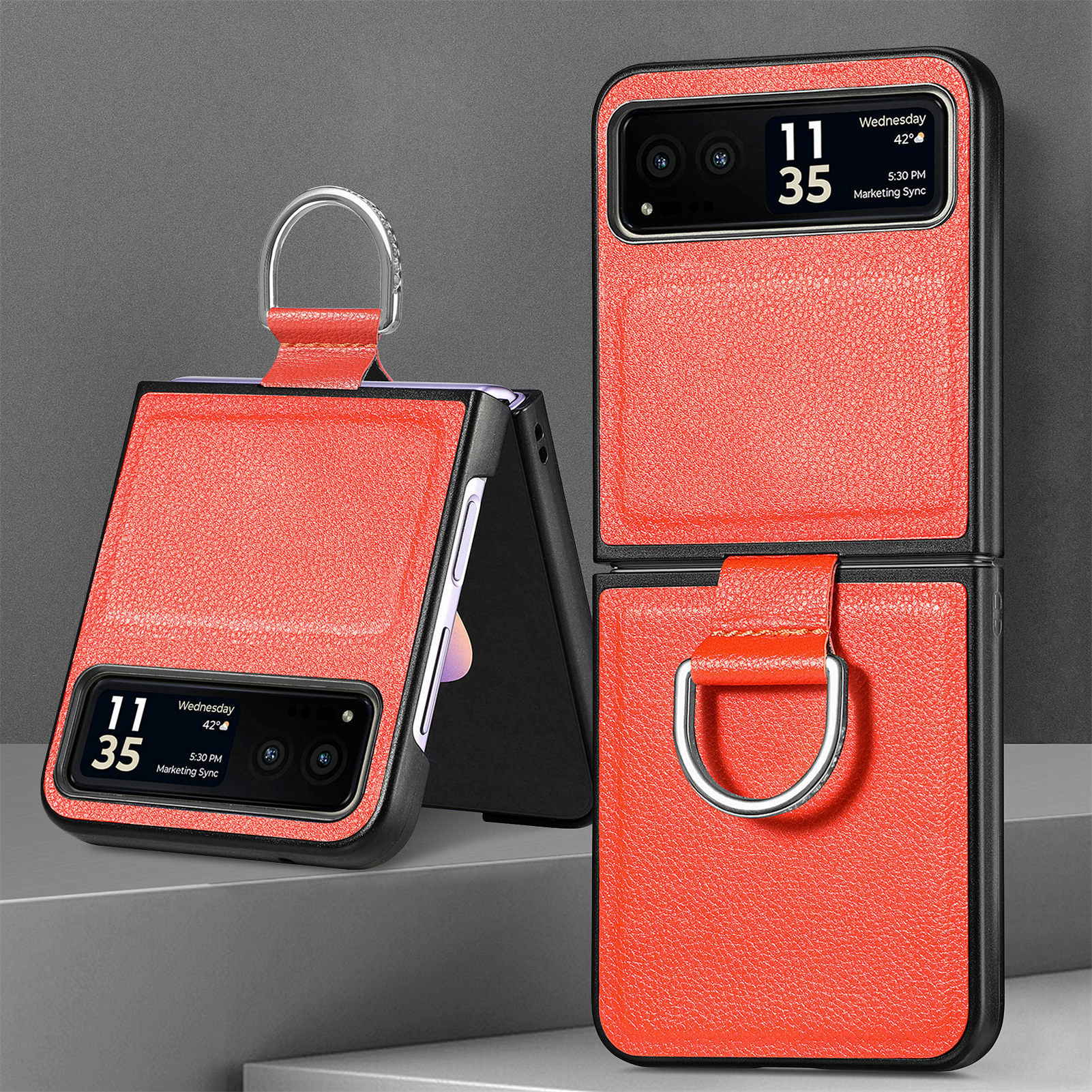 Motorola Razr70 phone case 60 Ultra with pebbled texture, 50U folding screen protective case
