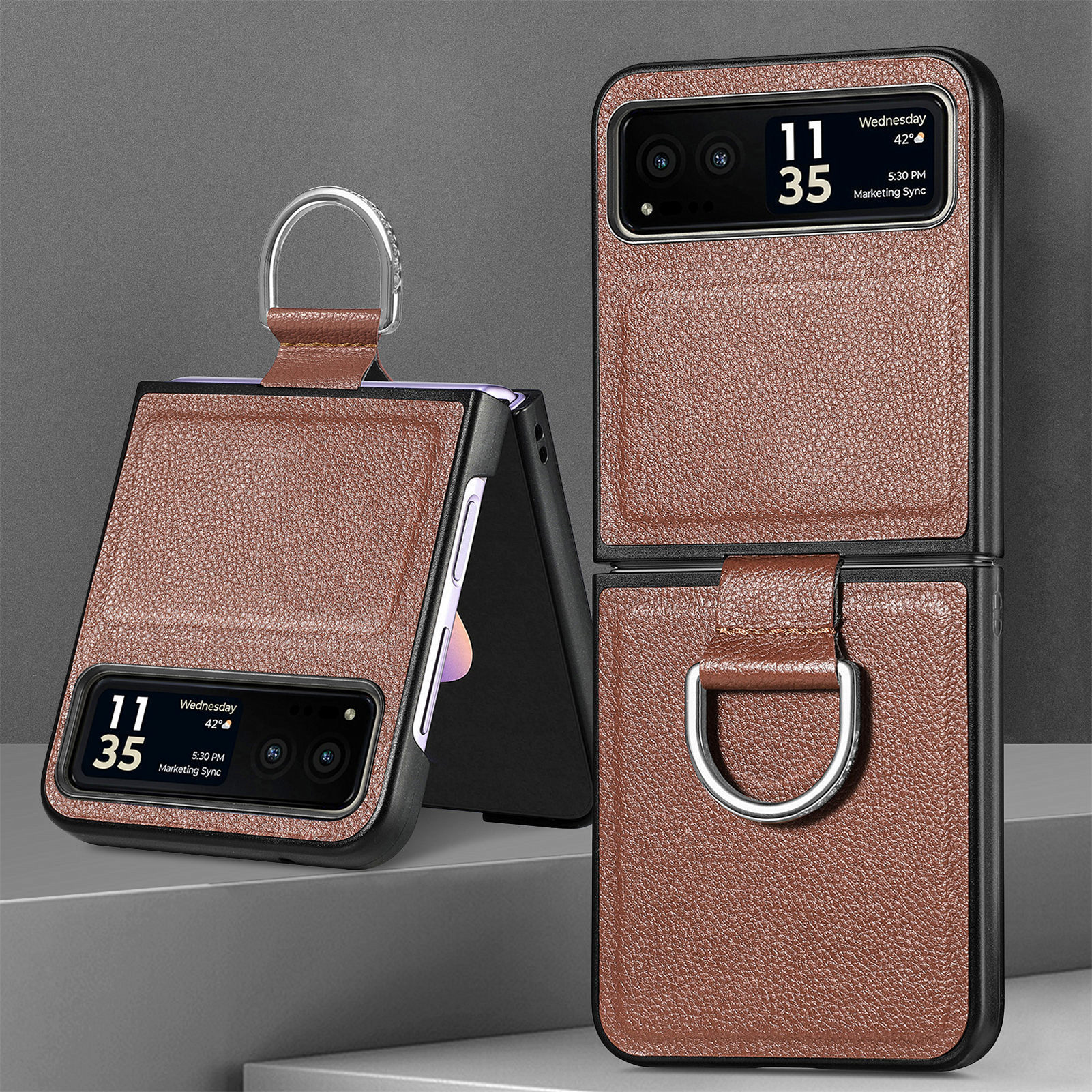 Motorola Razr70 phone case 60 Ultra with pebbled texture, 50U folding screen protective case