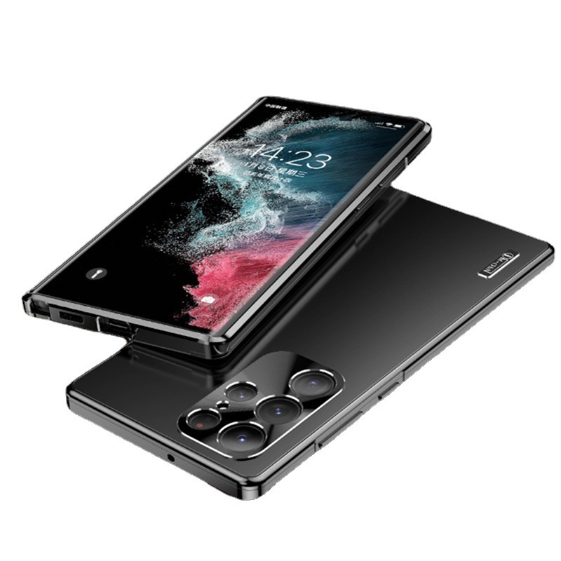 Compatible with Samsung S24 Ultra/25 phone case, metal magnetic, 23/22 Plus full-coverage drop-proof protective case armor