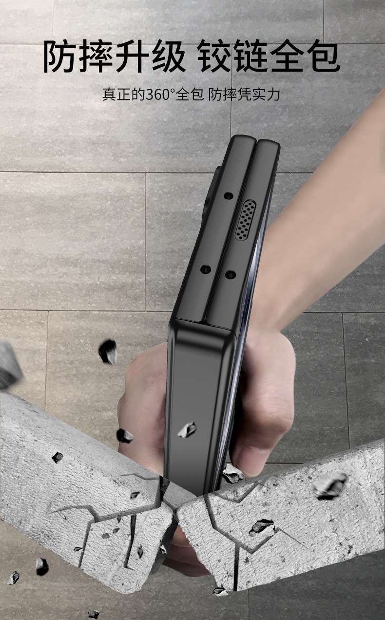 Compatible with Samsung ZFold8 Ultra phone case, 7/6 magnetic hinge stand, full-coverage folding screen protective case