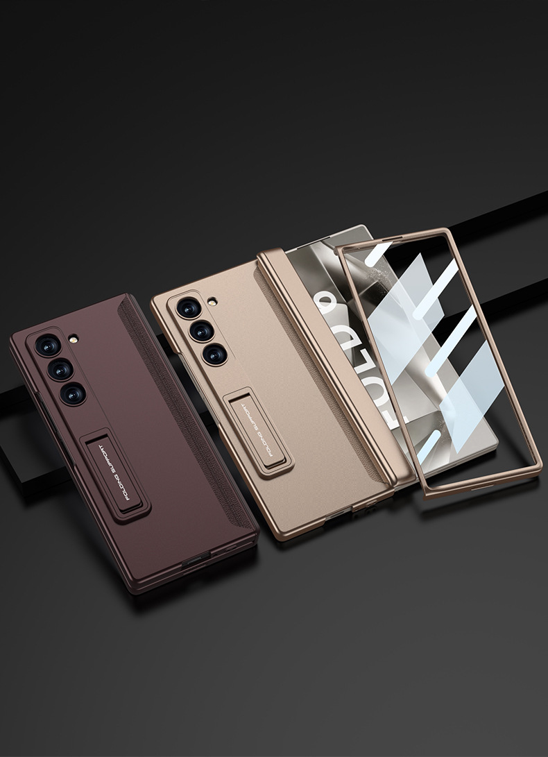 Compatible with Samsung ZFold8 Ultra phone case, 7/6 magnetic hinge stand, full-coverage folding screen protective case