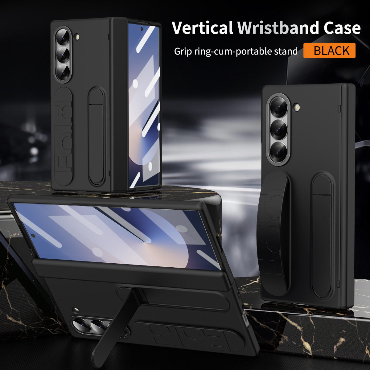 Compatible with Samsung ZFold 8/7/6 phone cases, TriFold wrist strap holders, 5/4 hinges, pen slot cases, protective cases.