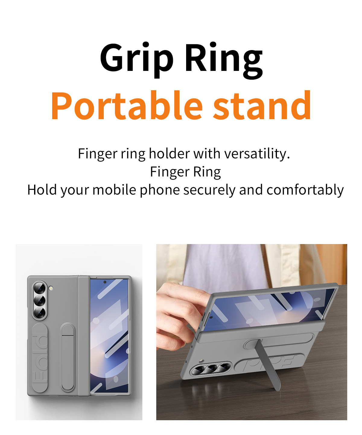 Compatible with Samsung ZFold 8/7/6 phone cases, TriFold wrist strap holders, 5/4 hinges, pen slot cases, protective cases.
