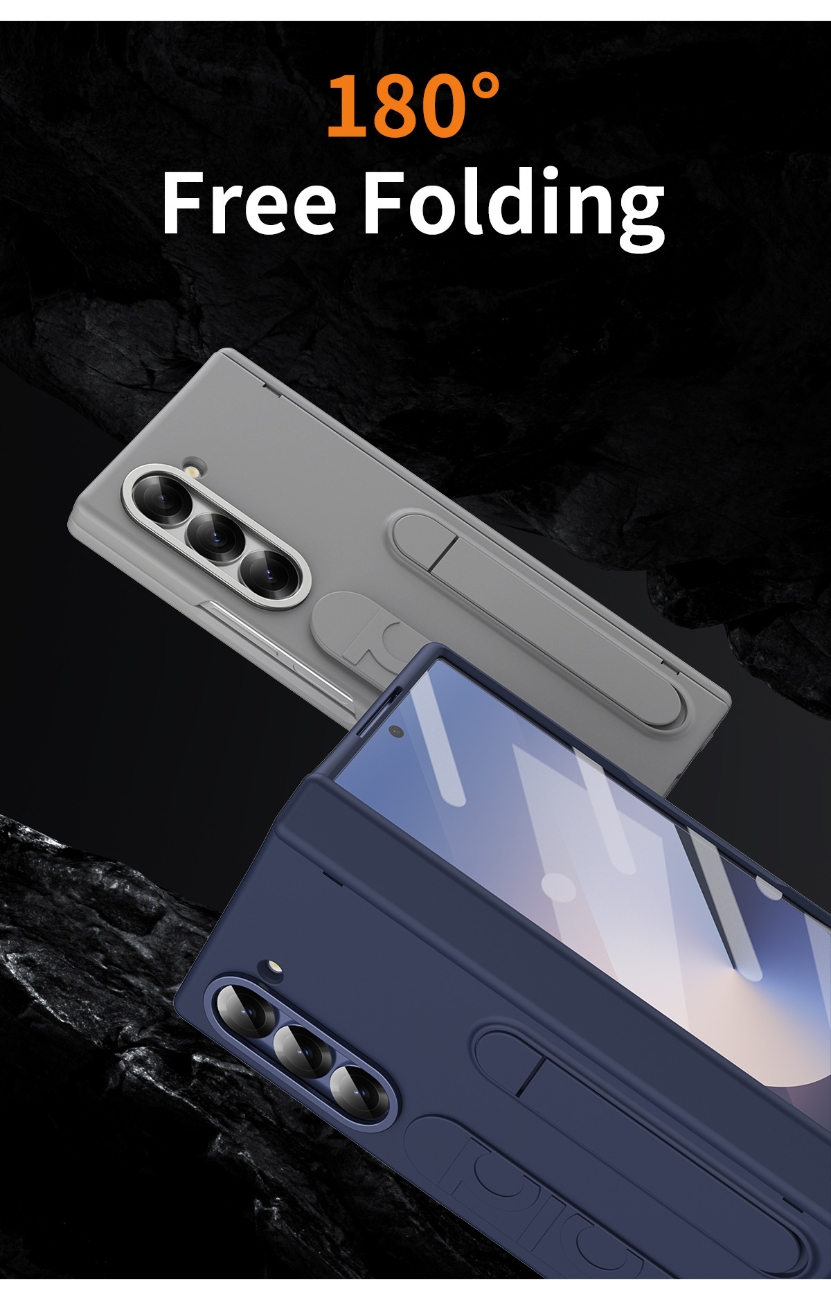 Compatible with Samsung ZFold 8/7/6 phone cases, TriFold wrist strap holders, 5/4 hinges, pen slot cases, protective cases.