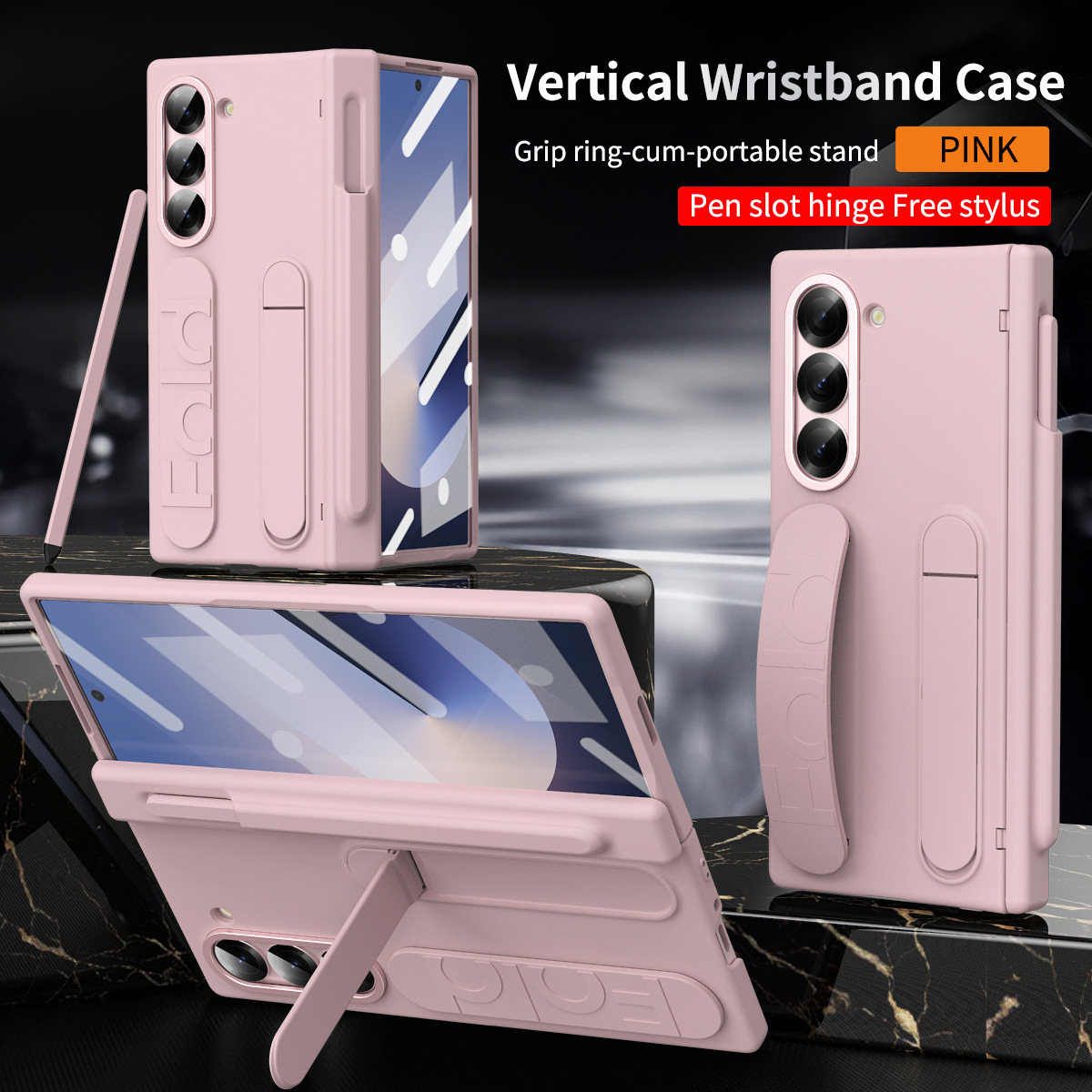 Compatible with Samsung ZFold 8/7/6 phone cases, TriFold wrist strap holders, 5/4 hinges, pen slot cases, protective cases.