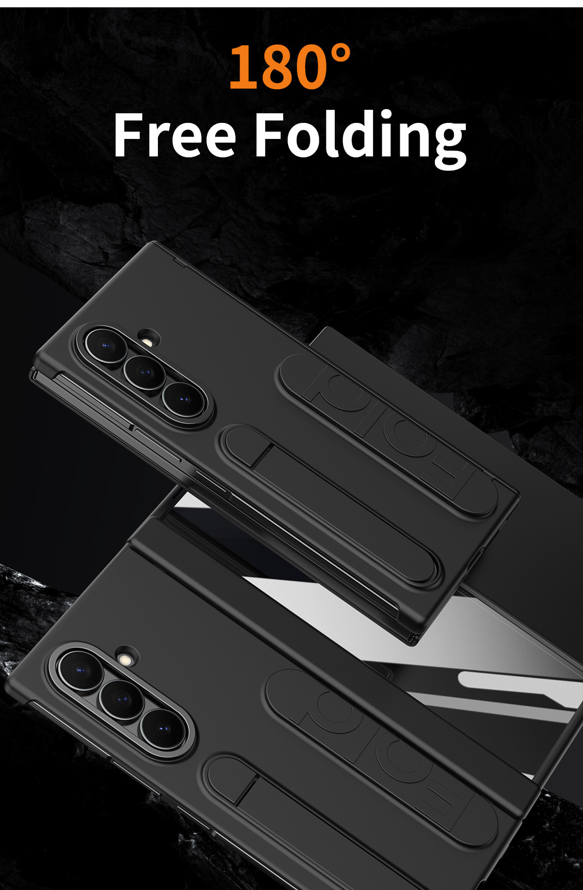 Compatible with Samsung ZFold 8/7/6 phone cases, TriFold wrist strap holders, 5/4 hinges, pen slot cases, protective cases.