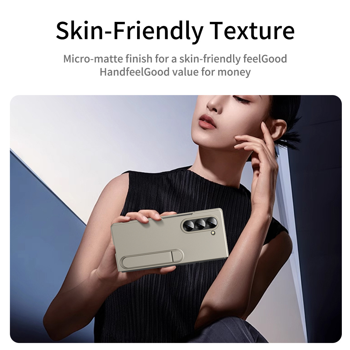 Compatible with Samsung Z Fold8/7 phone case, 6/5 stand, official 4/3 folding screen protective case.