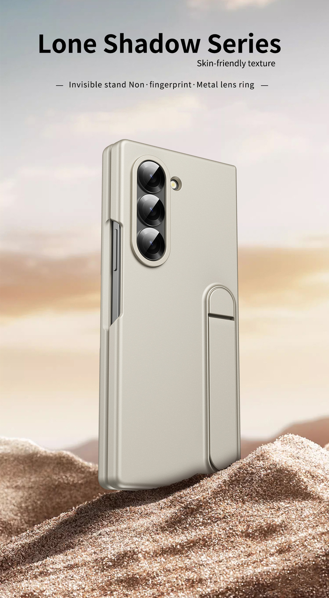 Compatible with Samsung Z Fold8/7 phone case, 6/5 stand, official 4/3 folding screen protective case.