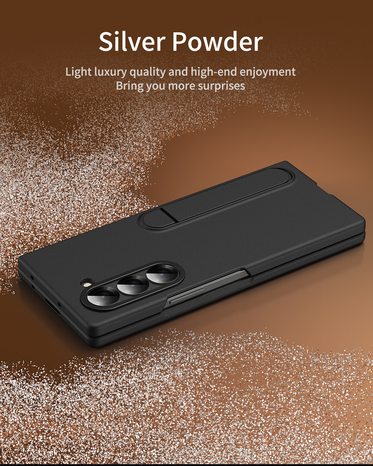 Compatible with Samsung Z Fold8/7 phone case, 6/5 stand, official 4/3 folding screen protective case.