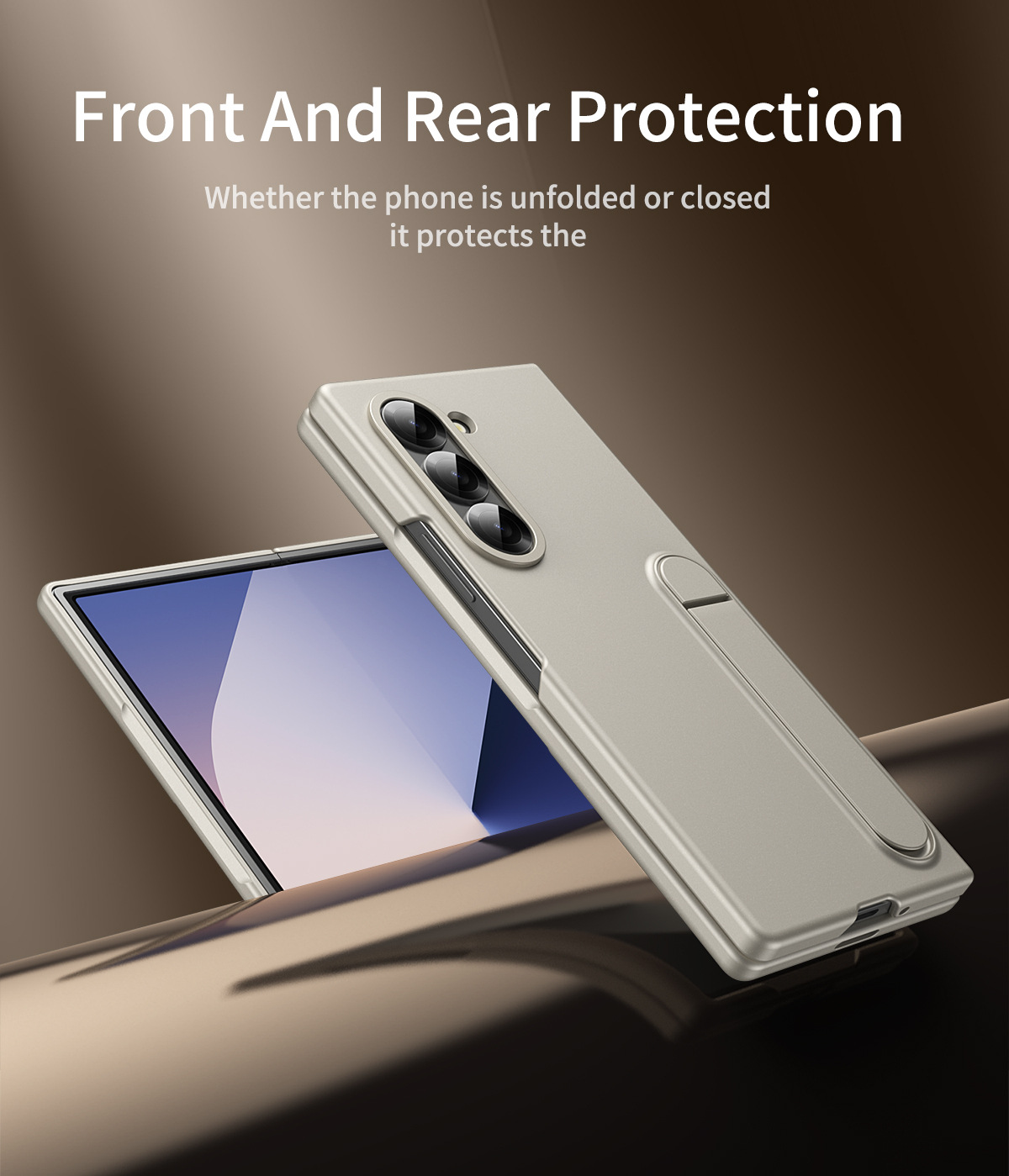 Compatible with Samsung Z Fold8/7 phone case, 6/5 stand, official 4/3 folding screen protective case.