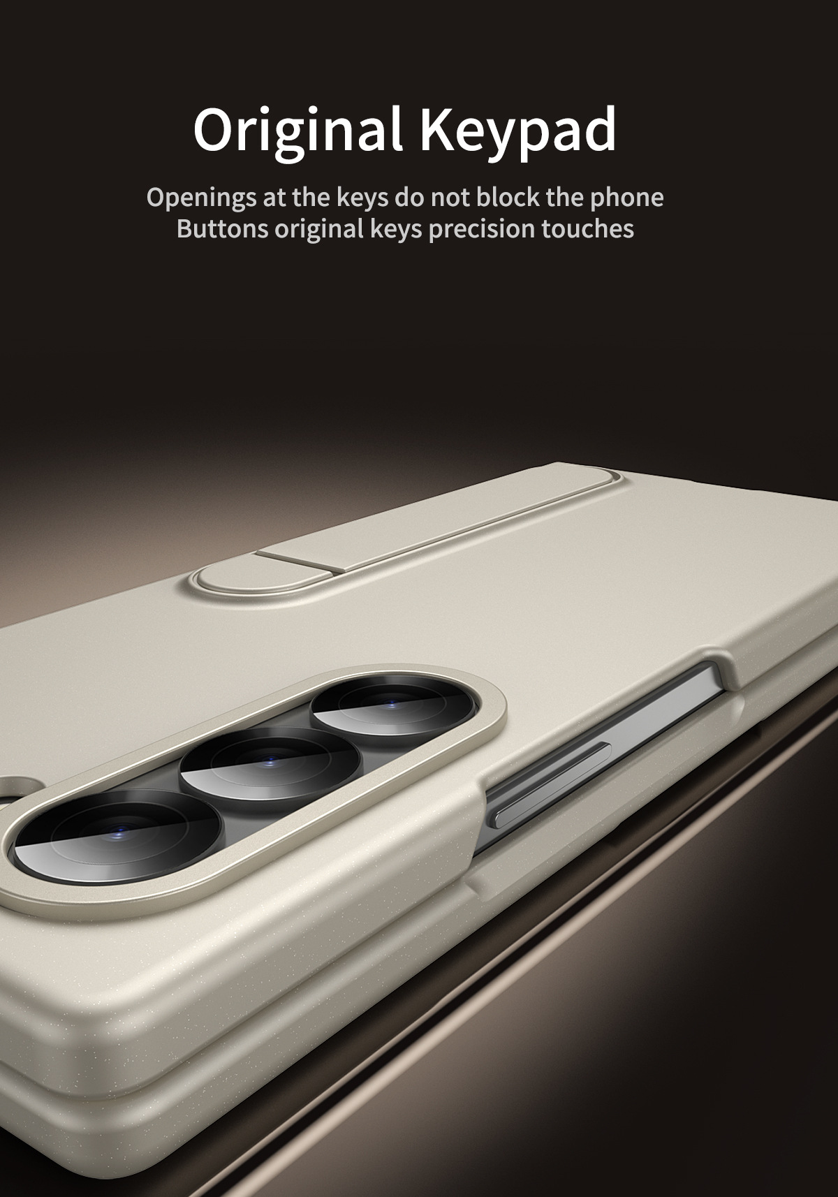 Compatible with Samsung Z Fold8/7 phone case, 6/5 stand, official 4/3 folding screen protective case.