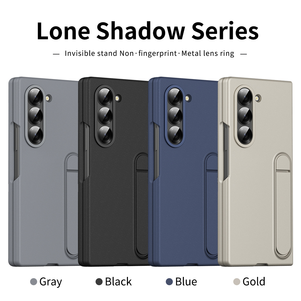 Compatible with Samsung Z Fold8/7 phone case, 6/5 stand, official 4/3 folding screen protective case.