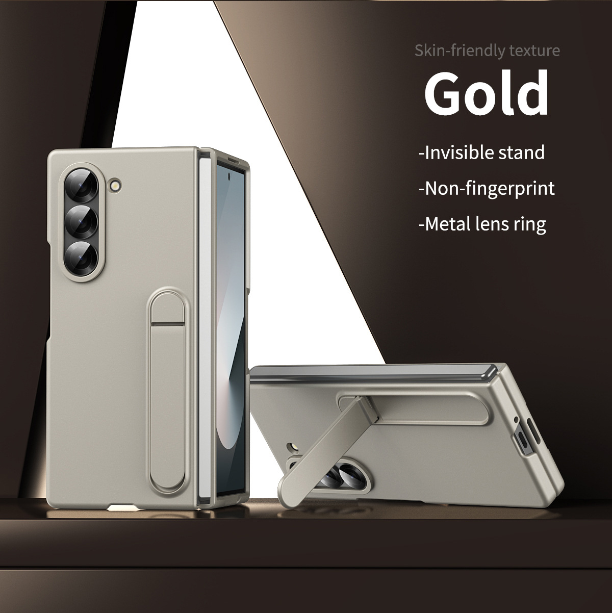 Compatible with Samsung Z Fold8/7 phone case, 6/5 stand, official 4/3 folding screen protective case.