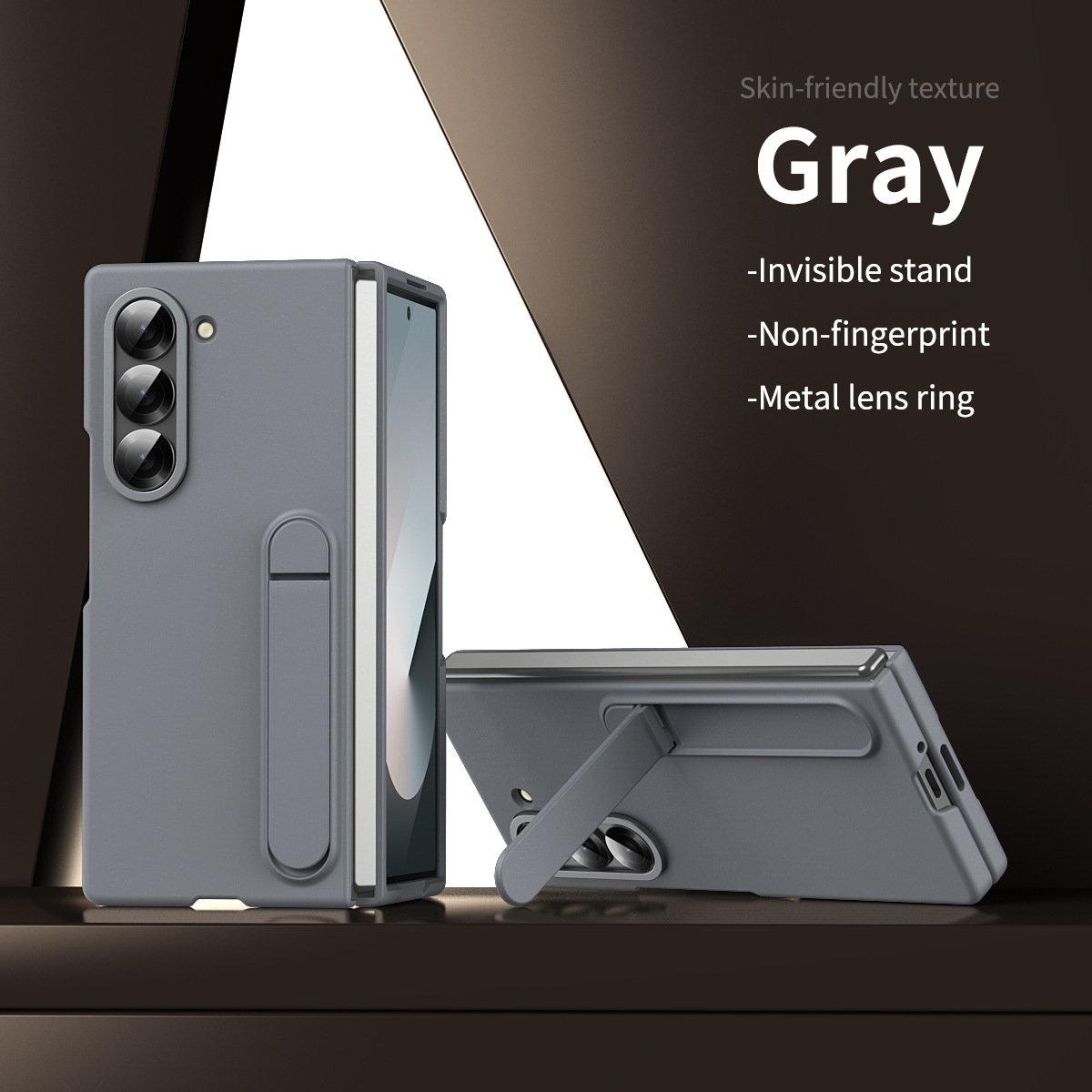 Compatible with Samsung Z Fold8/7 phone case, 6/5 stand, official 4/3 folding screen protective case.