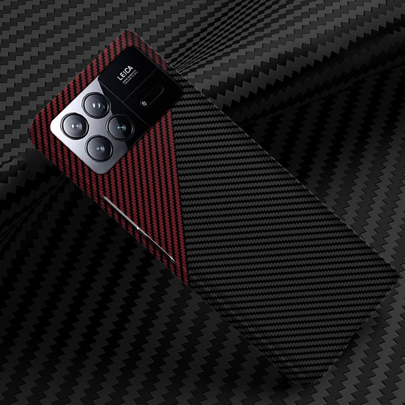 Compatible with Xiaomi Mi X Fold4/3/2 phone case, carbon fiber textured magnetic ring, two-tone ultra-thin shockproof protective case