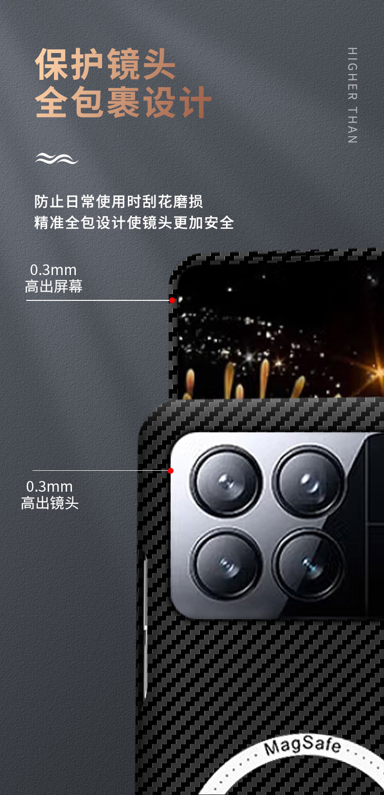 Compatible with Xiaomi Mi X Fold4/3/2 phone case, carbon fiber textured magnetic ring, two-tone ultra-thin shockproof protective case