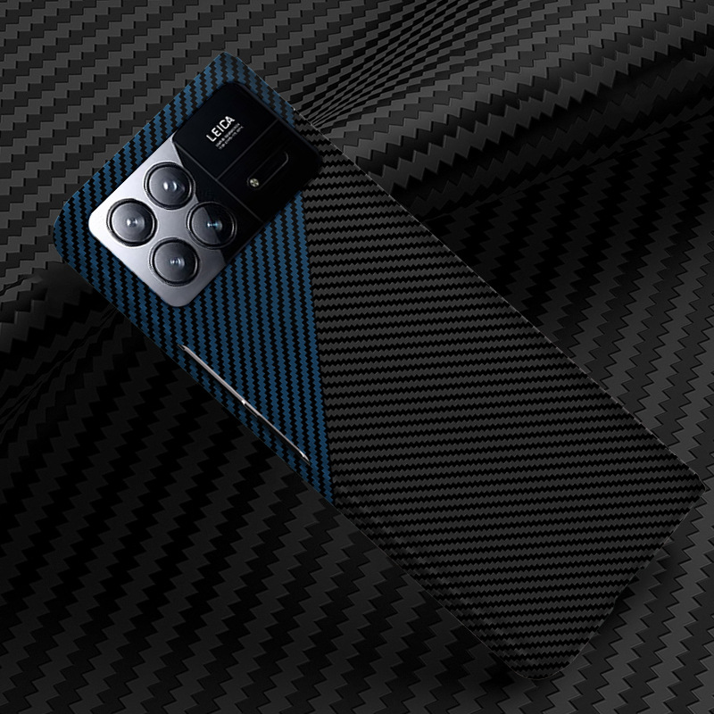 Compatible with Xiaomi Mi X Fold4/3/2 phone case, carbon fiber textured magnetic ring, two-tone ultra-thin shockproof protective case